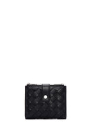 Women's Black Knit Wallet | Derimod Women's Black Knit Wallet | Derimod