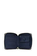 Women's Navy Blue Patterned Wallet | Derimod Women's Navy Blue Patterned Wallet | Derimod