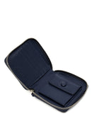 Women's Navy Blue Patterned Wallet | Derimod Women's Navy Blue Patterned Wallet | Derimod