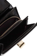 Women's Black Patent Leather Wallet | Derimod Women's Black Patent Leather Wallet | Derimod