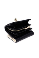 Women's Black Patent Leather Wallet | Derimod Women's Black Patent Leather Wallet | Derimod