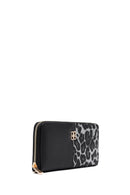 Kadın Siyah Leopar Cüzdan | Derimod Kadın Siyah Leopar Cüzdan | Derimod