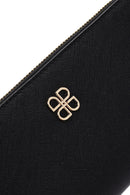 Kadın Siyah Askı Detaylı Cüzdan | Derimod Kadın Siyah Askı Detaylı Cüzdan | Derimod