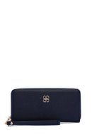 Kadın Lacivert Askı Detaylı Cüzdan | Derimod Kadın Lacivert Askı Detaylı Cüzdan | Derimod