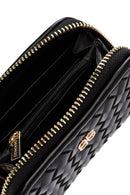 Kadın Siyah Örgü Cüzdan | Derimod Kadın Siyah Örgü Cüzdan | Derimod