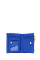 Women's Blue Printed Wallet | Derimod Women's Blue Printed Wallet | Derimod