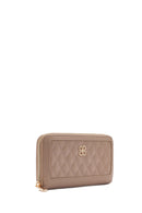 Women's Mink Quilted Wallet | Derimod Women's Mink Quilted Wallet | Derimod