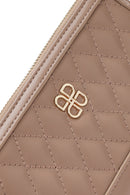 Women's Mink Quilted Wallet | Derimod Women's Mink Quilted Wallet | Derimod