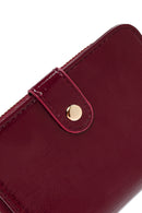 Women's Burgundy Patent Leather Wallet | Derimod Women's Burgundy Patent Leather Wallet | Derimod