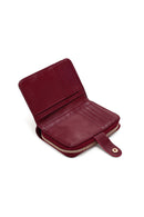 Women's Burgundy Patent Leather Wallet | Derimod Women's Burgundy Patent Leather Wallet | Derimod