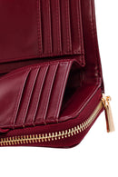 Women's Burgundy Patent Leather Wallet | Derimod Women's Burgundy Patent Leather Wallet | Derimod