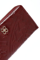Women's Claret Red Printed Wallet | Derimod Women's Claret Red Printed Wallet | Derimod