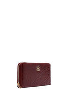 Women's Claret Red Printed Wallet | Derimod Women's Claret Red Printed Wallet | Derimod