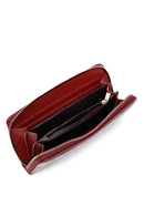 Women's Claret Red Printed Wallet | Derimod Women's Claret Red Printed Wallet | Derimod