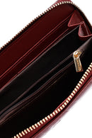 Women's Claret Red Printed Wallet | Derimod Women's Claret Red Printed Wallet | Derimod