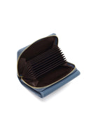 Women's Blue Printed Wallet | Derimod Women's Blue Printed Wallet | Derimod