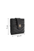 Women's Black Quilted Card Holder | Derimod Women's Black Quilted Card Holder | Derimod