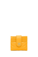 Woman Yellow Quilted Card Holder | Derimod Woman Yellow Quilted Card Holder | Derimod