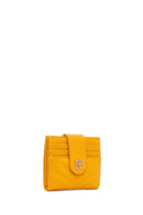 Woman Yellow Quilted Card Holder | Derimod Woman Yellow Quilted Card Holder | Derimod