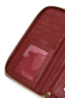 Kadın Bordo Baskılı Cüzdan | Derimod Kadın Bordo Baskılı Cüzdan | Derimod