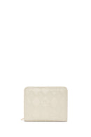 Kadın Krem Baskılı Cüzdan | Derimod Kadın Krem Baskılı Cüzdan | Derimod