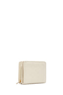 Kadın Krem Baskılı Cüzdan | Derimod Kadın Krem Baskılı Cüzdan | Derimod