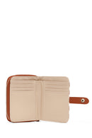 Woman Beige Printed Wallet | Derimod Woman Beige Printed Wallet | Derimod