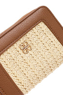 Kadın Taba Örgülü Cüzdan | Derimod Kadın Taba Örgülü Cüzdan | Derimod