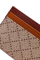 Women's Burgundy Patterned Card Holder | Derimod Women's Burgundy Patterned Card Holder | Derimod