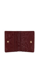 Women's Claret Red Printed Wallet | Derimod Women's Claret Red Printed Wallet | Derimod