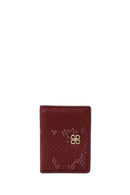 Women's Claret Red Printed Wallet | Derimod Women's Claret Red Printed Wallet | Derimod