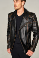 Escobar-X Erkek Deri Ceket | Derimod Escobar-X Erkek Deri Ceket | Derimod