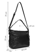 Women's Black Long Strap Shoulder Bag | Derimod Women's Black Long Strap Shoulder Bag | Derimod