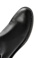 Women's Black Zippered Buckle Detailed Leather Casual Boots | Derimod Women's Black Zippered Buckle Detailed Leather Casual Boots | Derimod