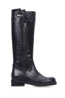 Women's Zippered Leather Boots | Derimod Women's Zippered Leather Boots | Derimod
