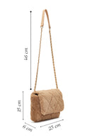 Women's Camel Plush Shoulder Bag | Derimod Women's Camel Plush Shoulder Bag | Derimod