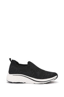 Derimod Zero Women's Black Thick Soled Fabric Sneaker | Derimod Derimod Zero Women's Black Thick Soled Fabric Sneaker | Derimod