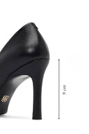 Kadın Siyah İnce Topuklu Deri Stiletto | Derimod Kadın Siyah İnce Topuklu Deri Stiletto | Derimod