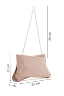Women's Beige Chain Strap Clutch Bag | Derimod Women's Beige Chain Strap Clutch Bag | Derimod