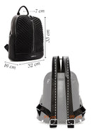 Kadın Siyah Baskılı Sırt Çantası | Derimod Kadın Siyah Baskılı Sırt Çantası | Derimod