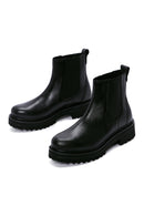 Women's Black Leather Chelsea Boots | Derimod Women's Black Leather Chelsea Boots | Derimod