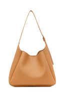 Woman Beige Classic Shoulder Bag | Derimod Woman Beige Classic Shoulder Bag | Derimod