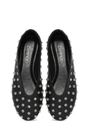 Women's Black Stone Ballet Ballet | Derimod Women's Black Stone Ballet Ballet | Derimod