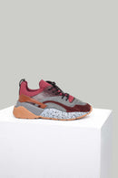 Bordo Kadın Deri Spor Ayakkabı | Derimod Bordo Kadın Deri Spor Ayakkabı | Derimod