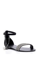 Women's Leather Accessory Detailed Sandals | Derimod Women's Leather Accessory Detailed Sandals | Derimod