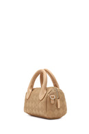 Women's Brown Long Strap Printed Mini Crossbody Bag | Derimod Women's Brown Long Strap Printed Mini Crossbody Bag | Derimod