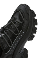 Caterpillar Men's Black Intruder Max Chunky Sole Lace-Up Suede Leather Sneaker | Derimod Caterpillar Men's Black Intruder Max Chunky Sole Lace-Up Suede Leather Sneaker | Derimod