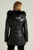 Blanch Long Kadın Deri Ceket | Derimod Blanch Long Kadın Deri Ceket | Derimod