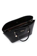 Women's Black Long Strap Classic Shoulder Bag | Derimod Women's Black Long Strap Classic Shoulder Bag | Derimod