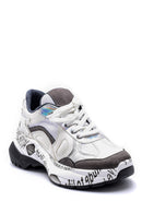 Kadın Desenli Deri Sneaker | Derimod Kadın Desenli Deri Sneaker | Derimod